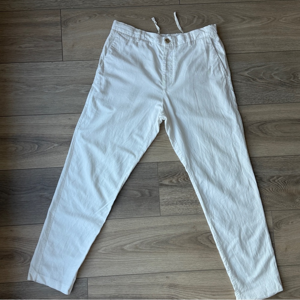 Zara Men's Cream Chinos